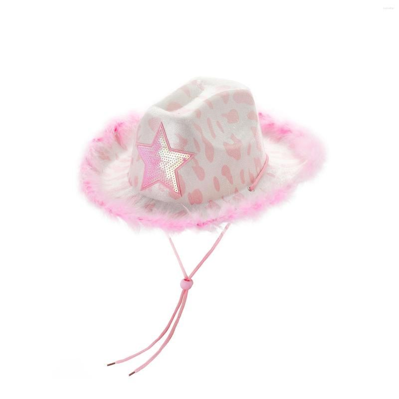 Fluffy Feather Felt Cowboy Hat For Women Perfect For Cosplay From Cupwater,  $7.49